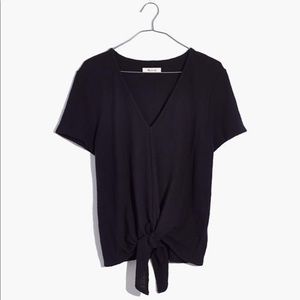Madewell Tie Front V-Neck